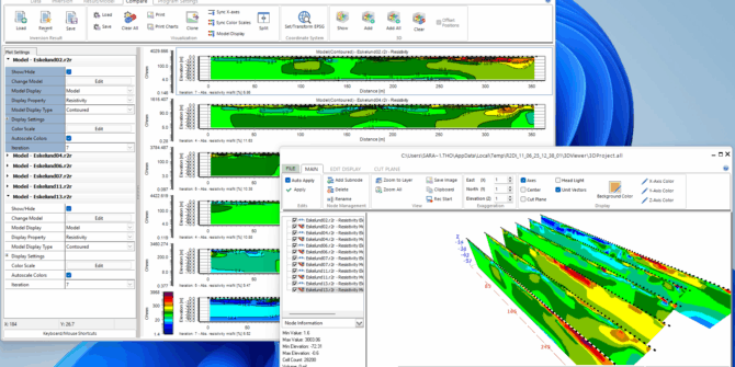 Res2DInv and Res3DInv 2025.2 screenshot