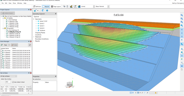 Mastering SLOPE/W+SLOPE3D: Effect of Joint Orientation on Stability