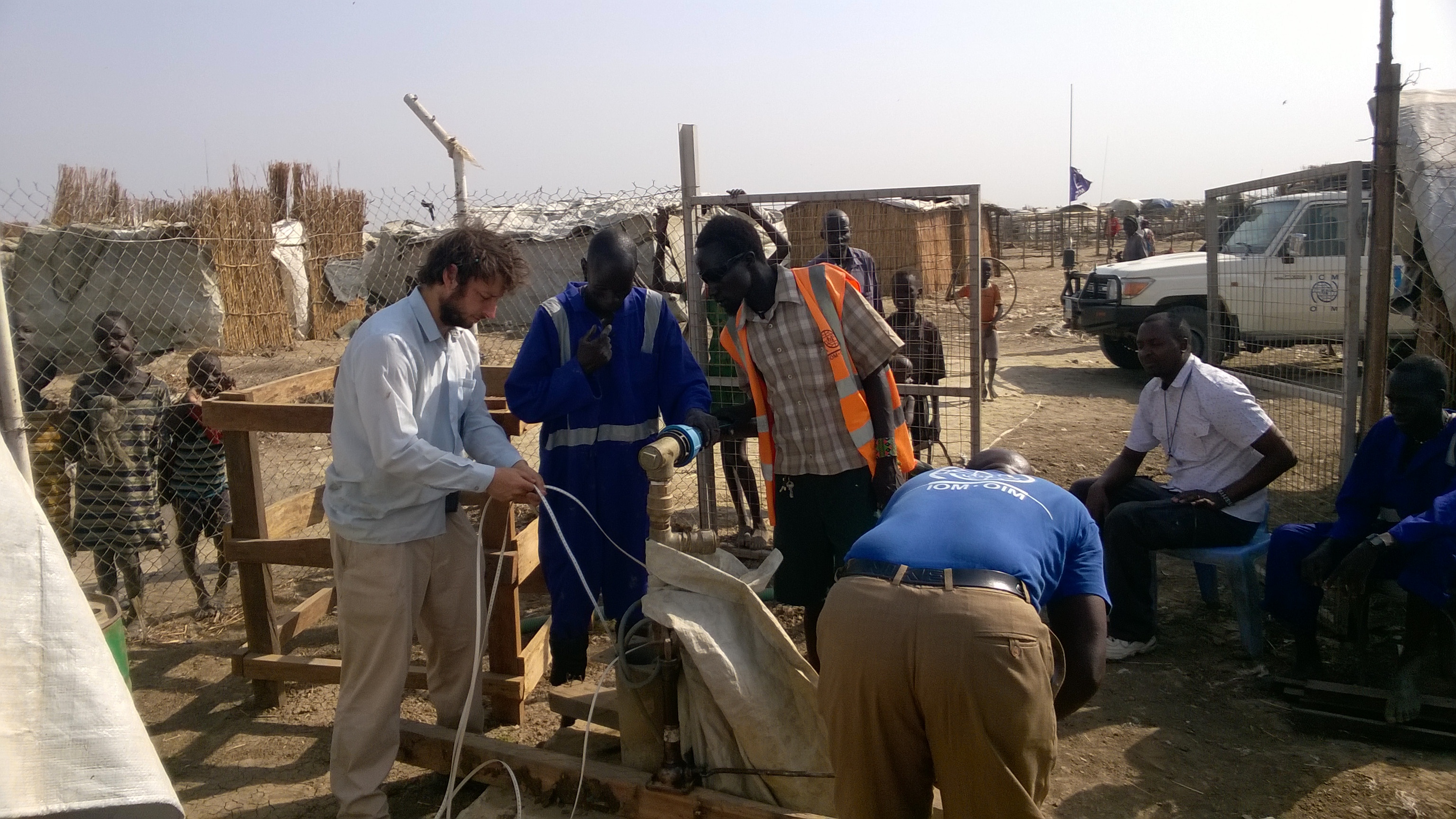 Capacity building hydrogeology skills in refugee camps