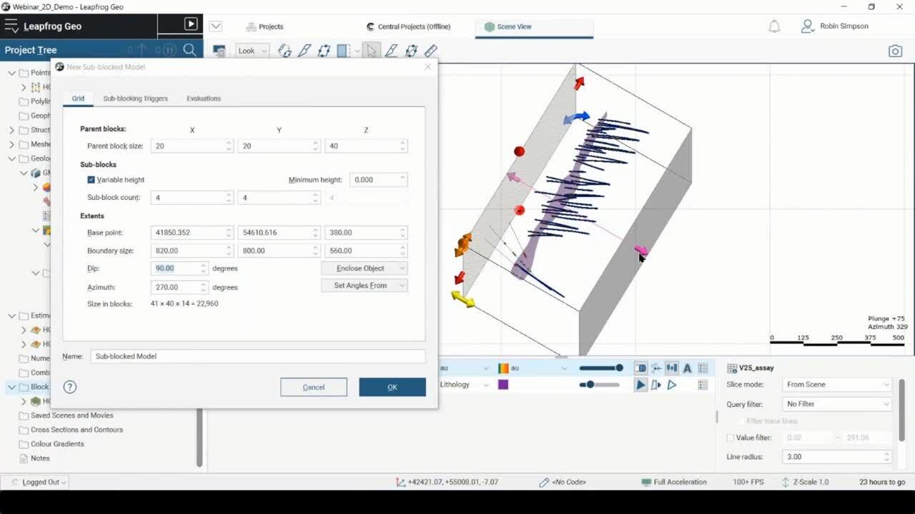 2D Estimation in Leapfrog Geo and Edge with SRK Consulting