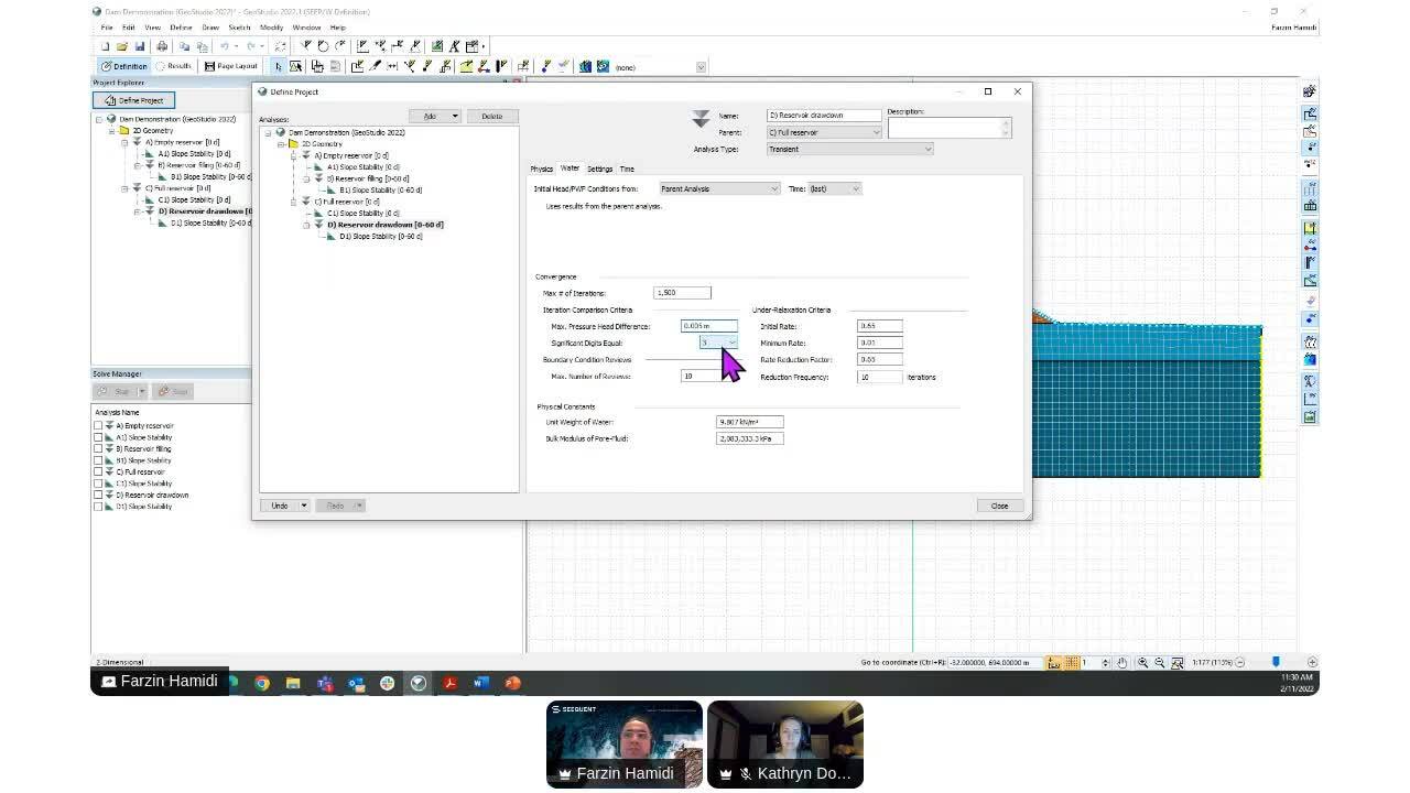 GeoStudio Answer Hour para APAC – barragens, diques e aterros