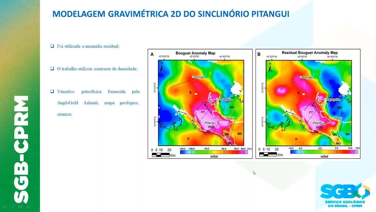 Modelagem 3D integrando dados geológicos (mapas e sondagens) e geofísicos (gravimetria e sísmica)