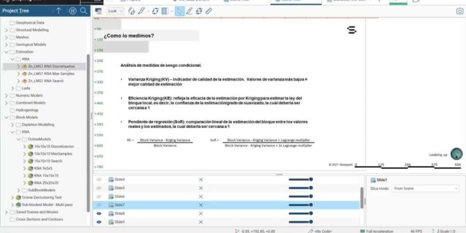 Análisis de vecindad de Kriging (KNA) con Leapfrog Edge