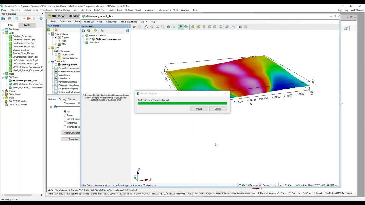 Oasis montaj & Leapfrog Geo: interoperability workflows (Remote Roundup 2021)