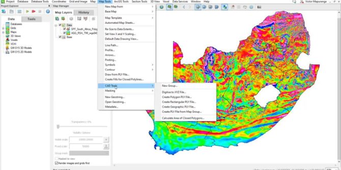 Converting a shapefile to a polygon file in Oasis montaj and Target