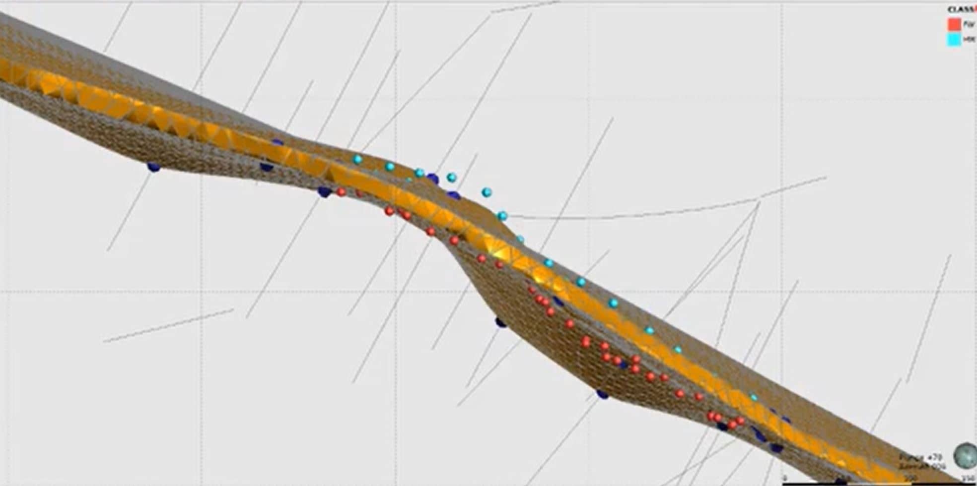 Updating a vein with mapping in Leapfrog Geo