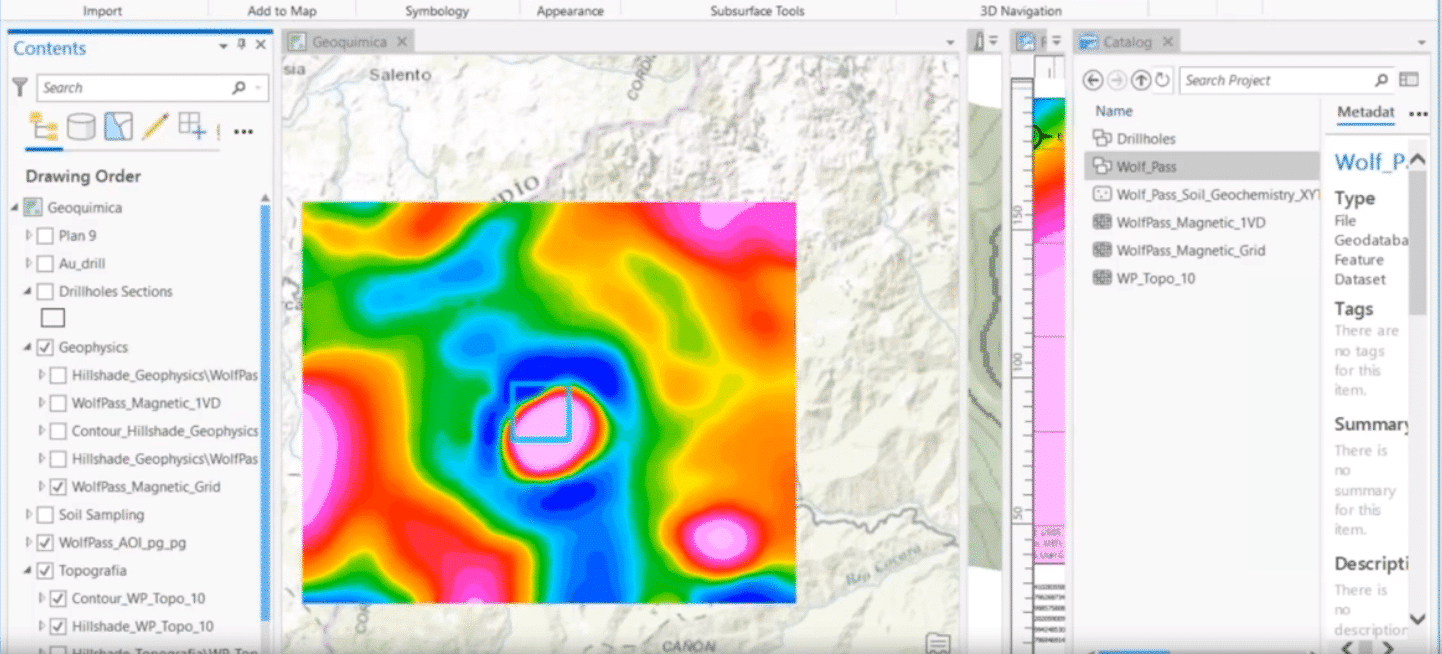 Mejore la integración de sus datos en proyectos de exploración en el ambiente ArcGIS Pro