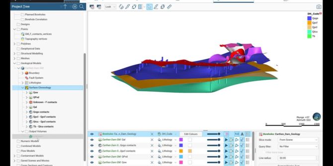 Leapfrog Works - Building a 3D Geologic Model of an Earthen Dam Site