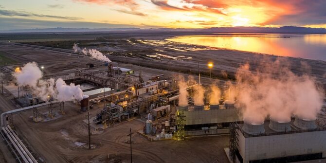 Geothermal fields like the Salton Sea, pictured, give a glimpse of an intriguing future in which clean energy production and critical mineral supply converge. Source: Shutterstock