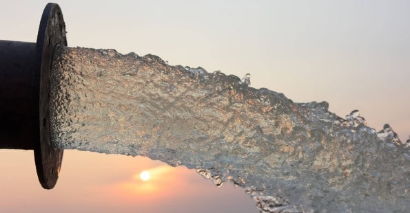 Image of water coming out of a pipe